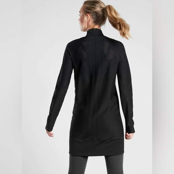 EUC - Athleta Rye Full Zip Jacket - Size LP - Black - Picture 3 of 8